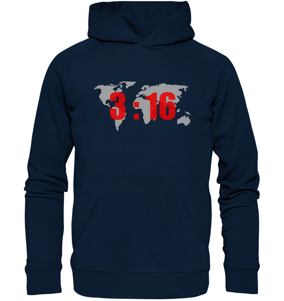 Joh 3,16 - World - Organic Hoodie