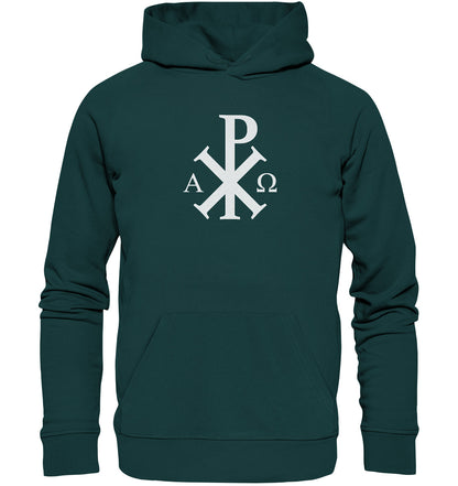 Offb 1,8 - Chi Rho - Alpha &amp; Omega - Organic Hoodie