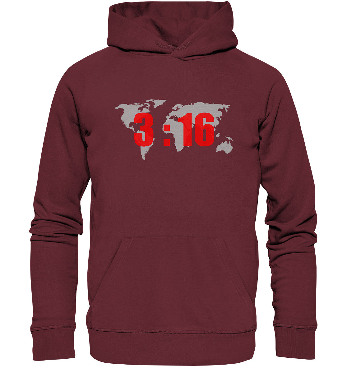 Joh 3,16 - World - Organic Hoodie