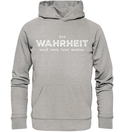 Joh 8,32 - Wahrheit (1) - Organic Hoodie