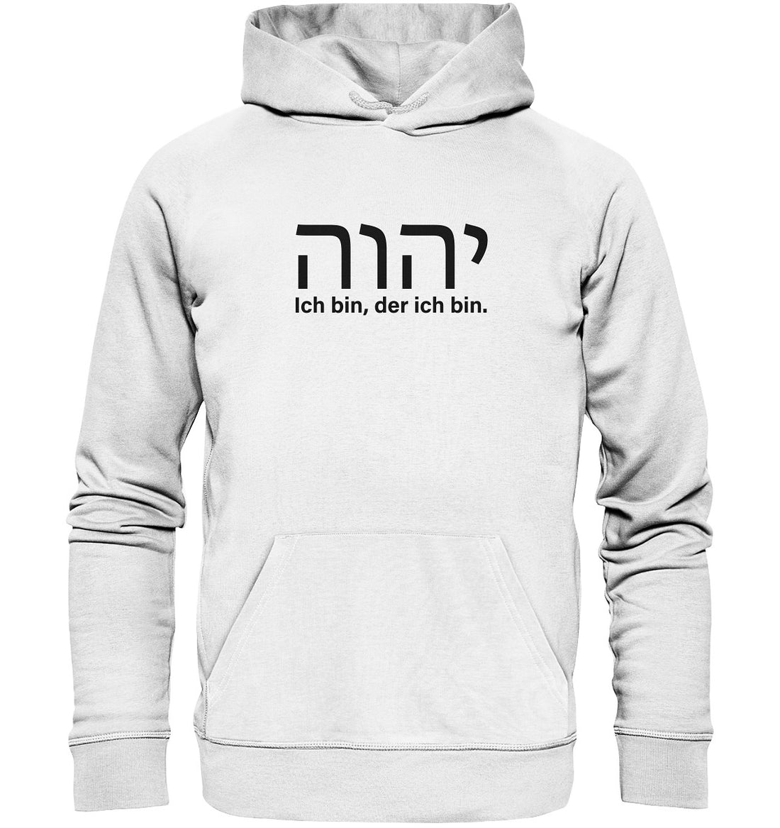 יהוה‎ - Ich bin, der ich bin. - Brustprint - Organic Hoodie