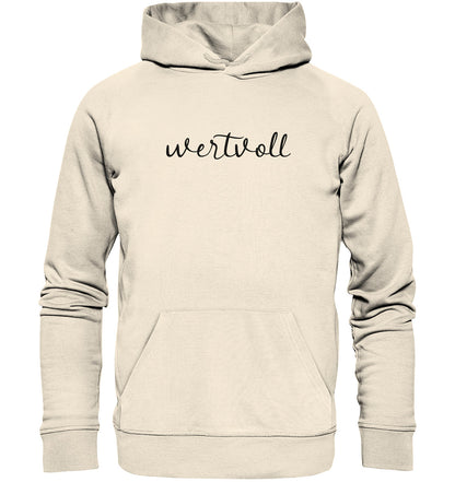 Jes 43,4 - wertvoll (mini) - Brustprint - Organic Hoodie