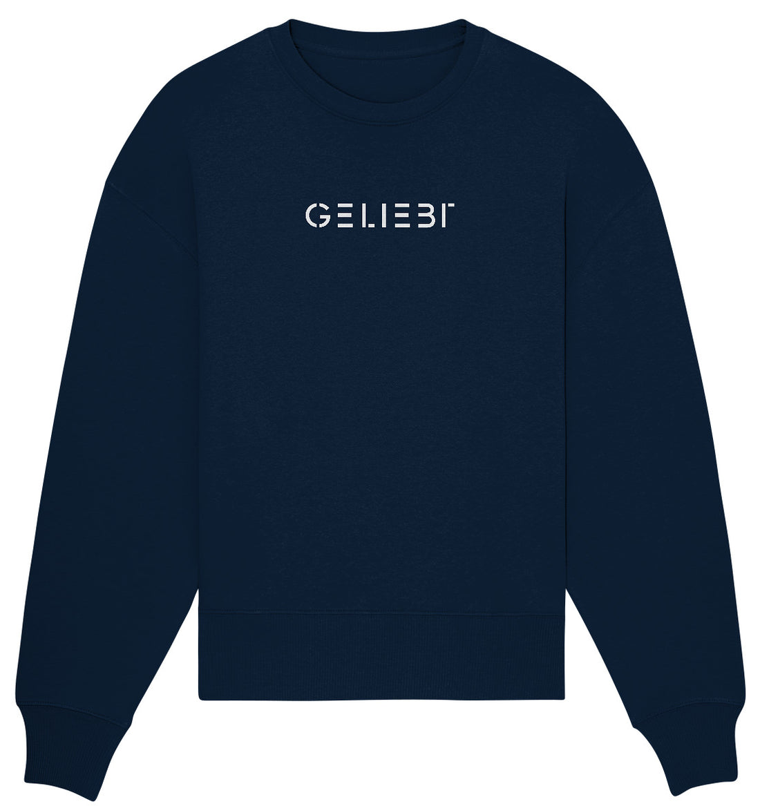 Jer 31,3 - GELIEBT -Schriftzug - Organic Oversize Sweatshirt
