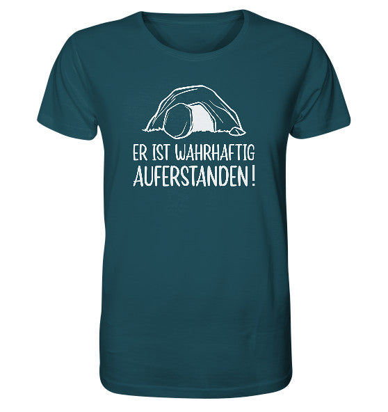 Lk 24,34 - Er ist wahrhaftig auferstanden! - Organic Shirt