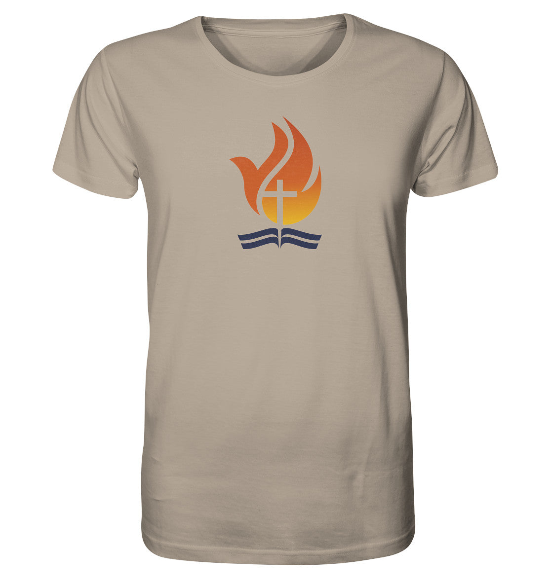 Bible Power Flame Logo - Organic Shirt