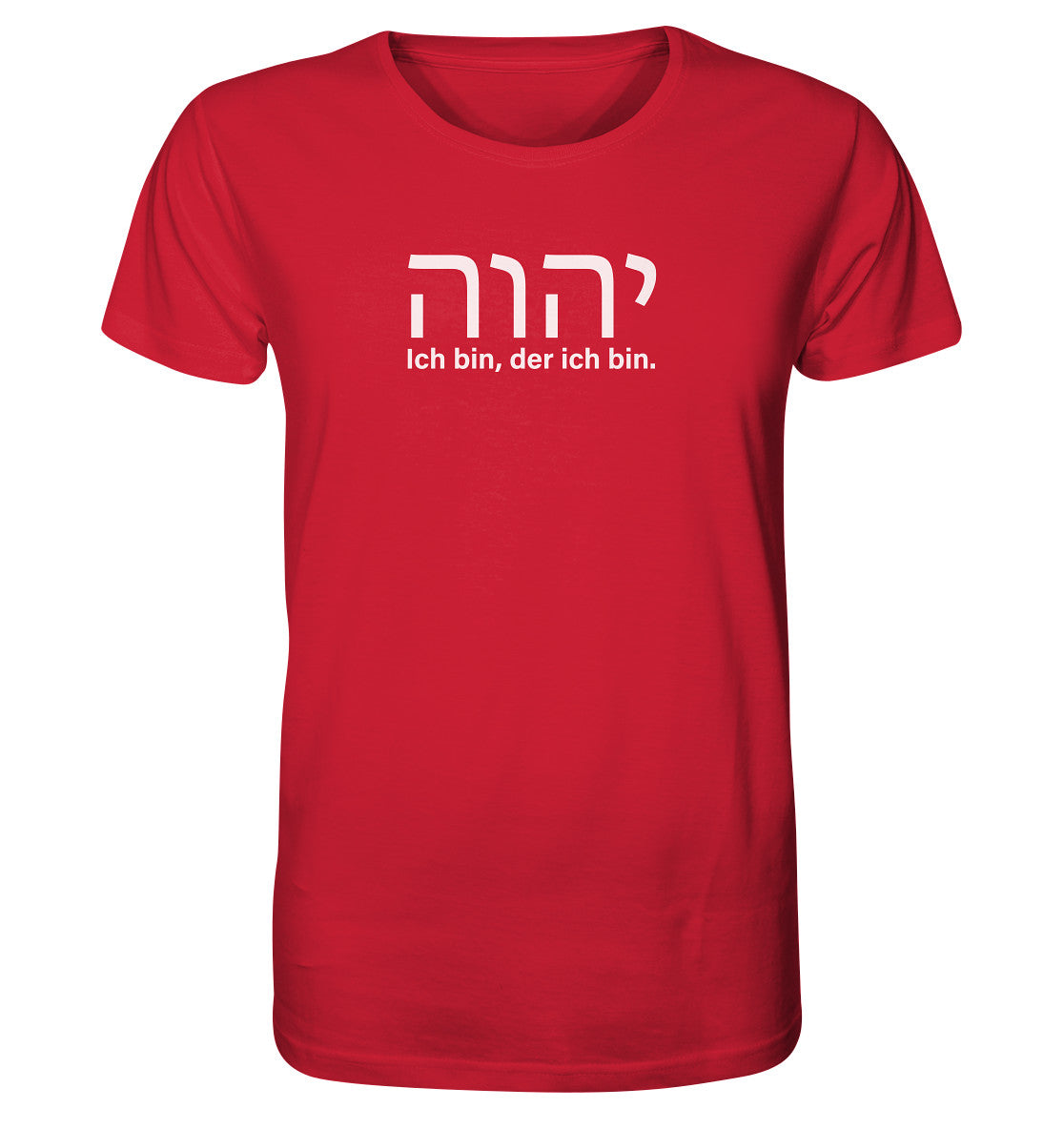 יהוה‎ - Ich bin, der ich bin. - Brustprint - Organic Shirt