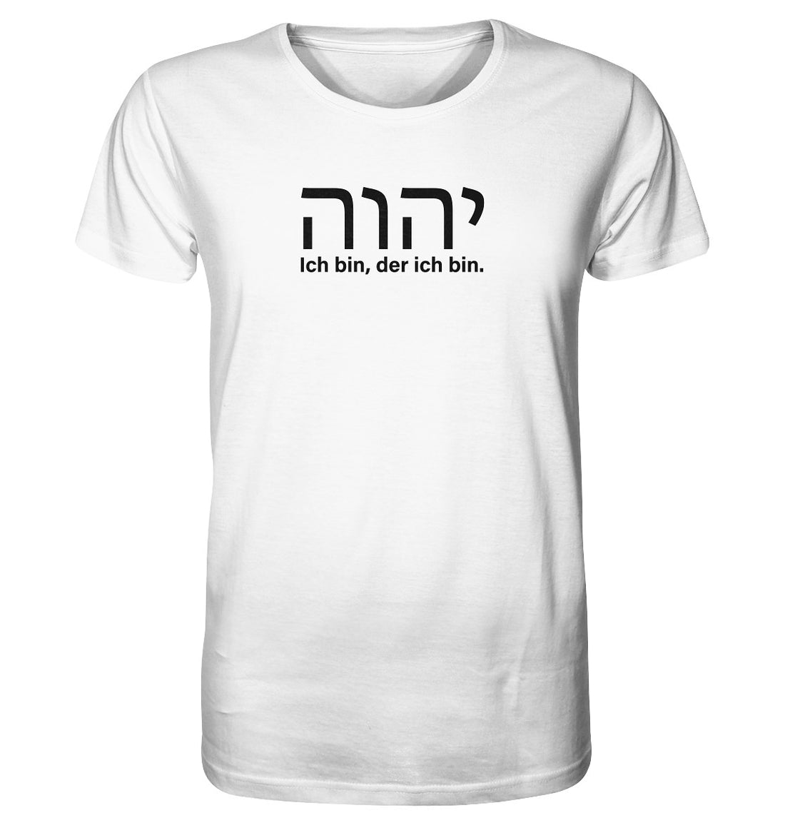 יהוה‎ - Ich bin, der ich bin. - Brustprint - Organic Shirt