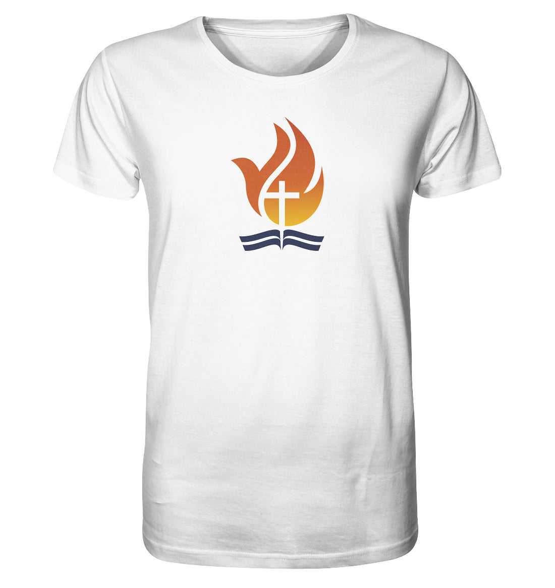Bible Power Flame Logo - Organic Shirt