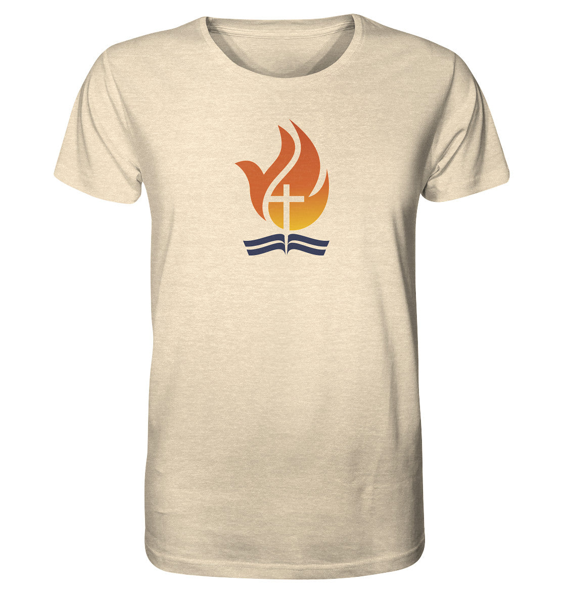 Bible Power Flame Logo - Organic Shirt