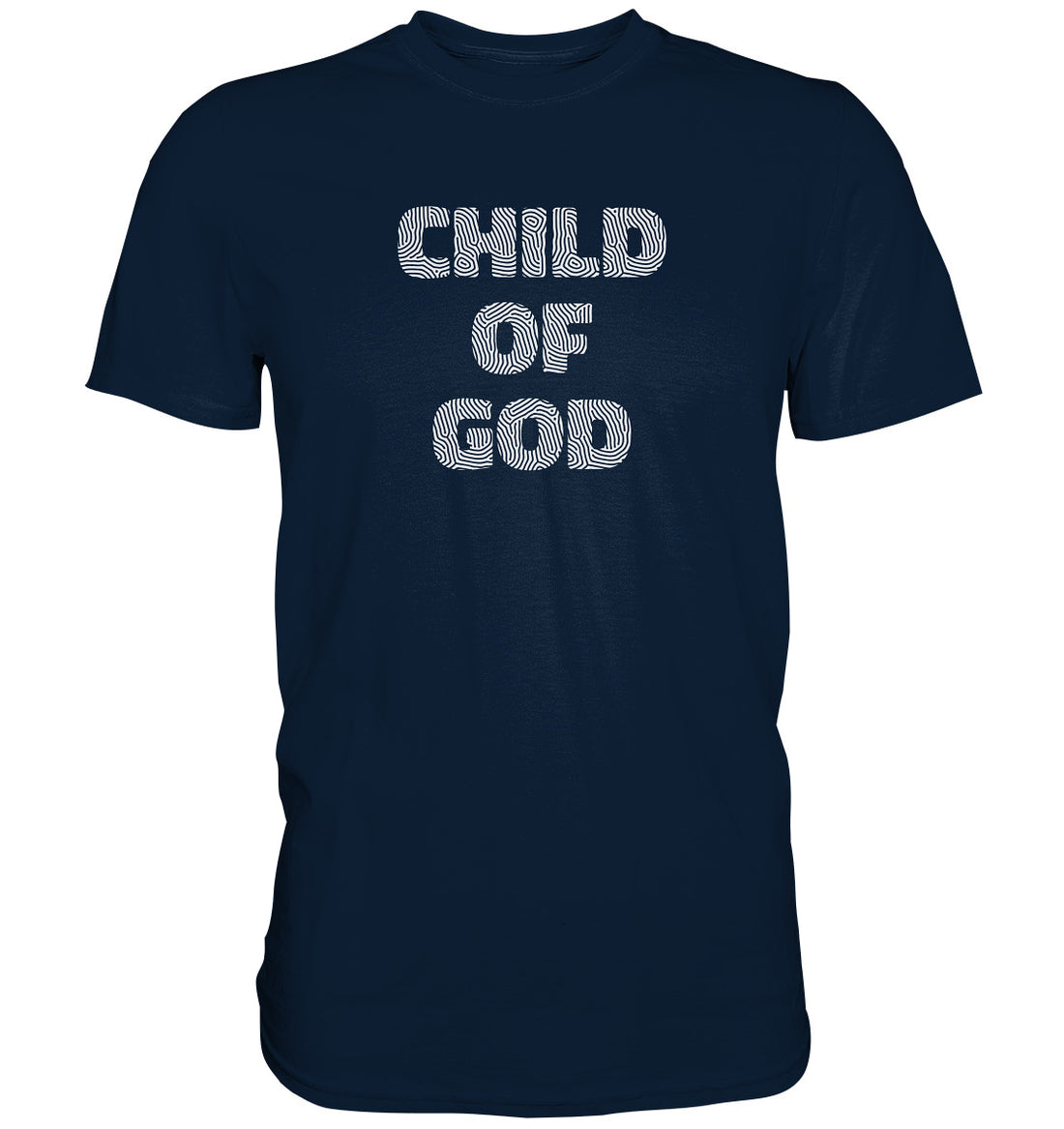 Joh 1,12 - Child of God - Fingerprint Weiß - Premium Shirt