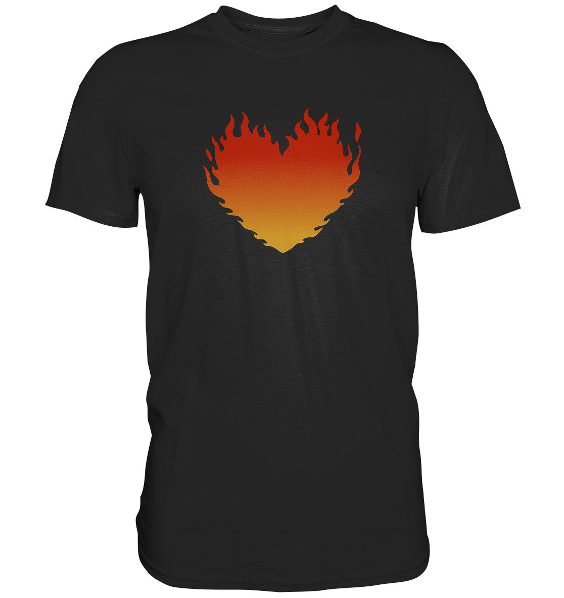 Lk 24,32 - Brennendes Herz - Premium Shirt