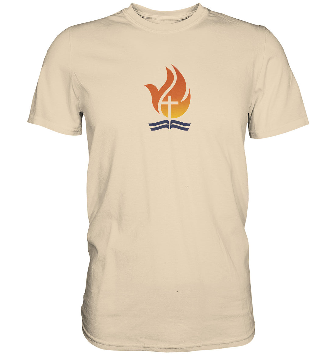 Bible Power Flame Logo - Premium Shirt