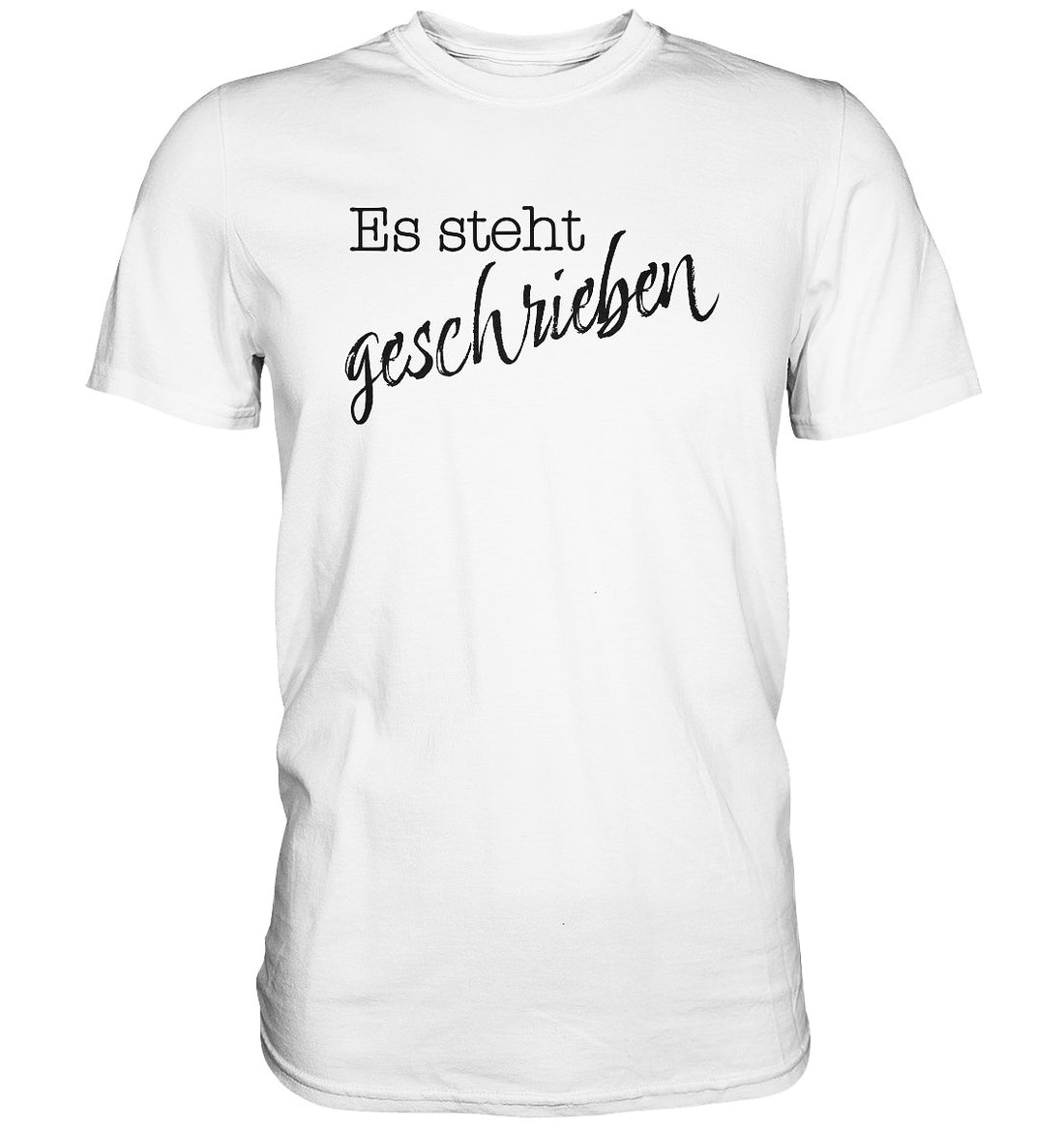 Mt 4,4 - Es steht geschrieben - Premium Shirt