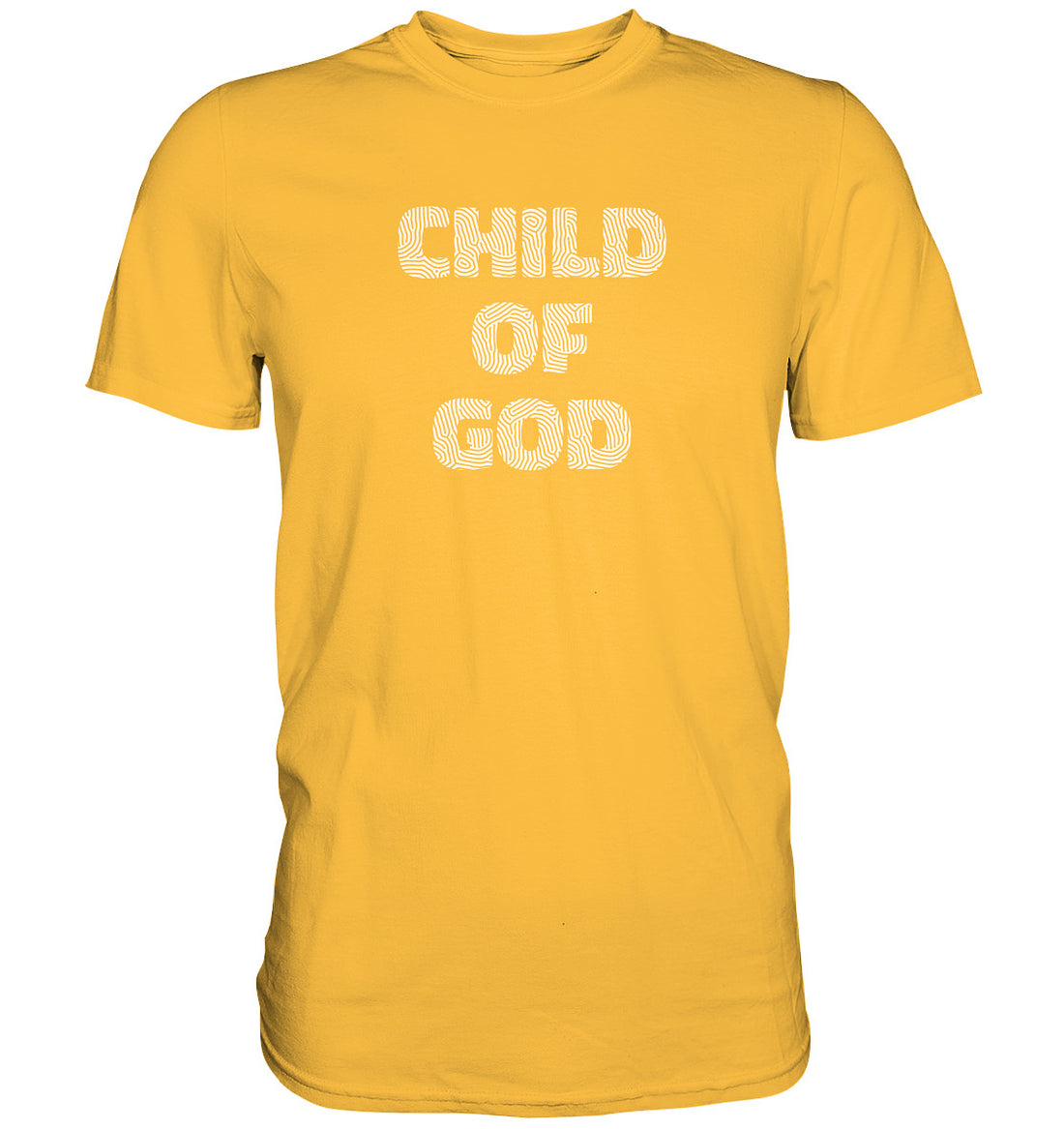 Joh 1,12 / Gal 3,26 - Child of God - Fingerprint Weiß - Premium Shirt