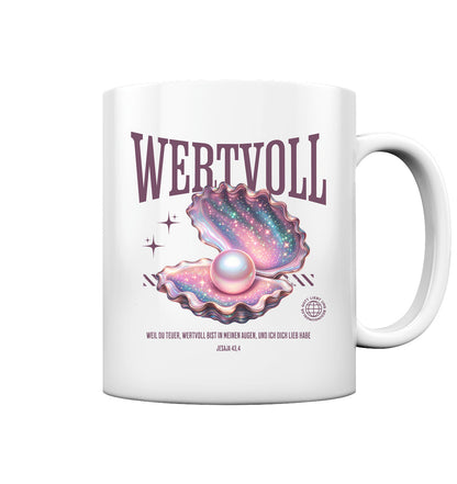 Jes 43,4 - WERTVOLL - rosé - Tasse glossy