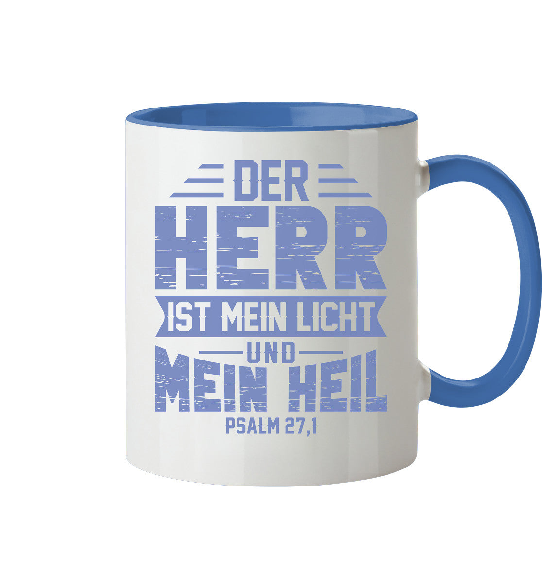 Ps 27,1 - Der HERR ist mein Licht &amp; mein Heil (1) - Tasse zweifarbig