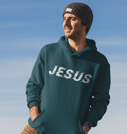 JESUS Weiß - Organic Hoodie