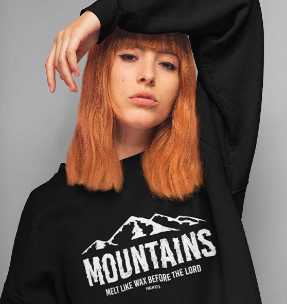 Ps 97,5 - MOUNTAINS - Organic Oversize Sweatshirt