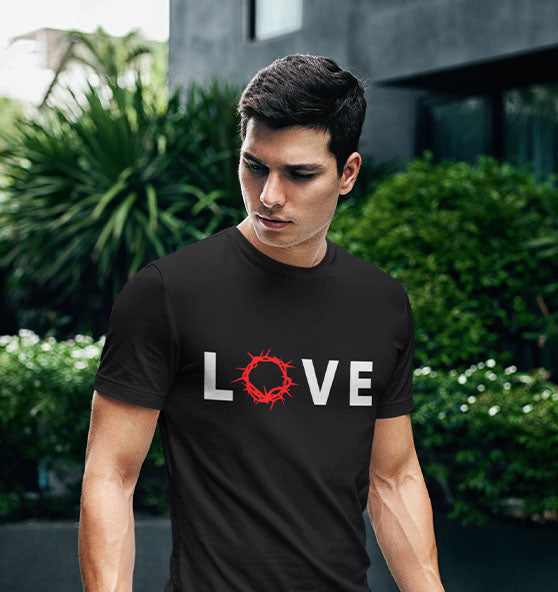 LOVE - Dornenkrone - Organic Shirt