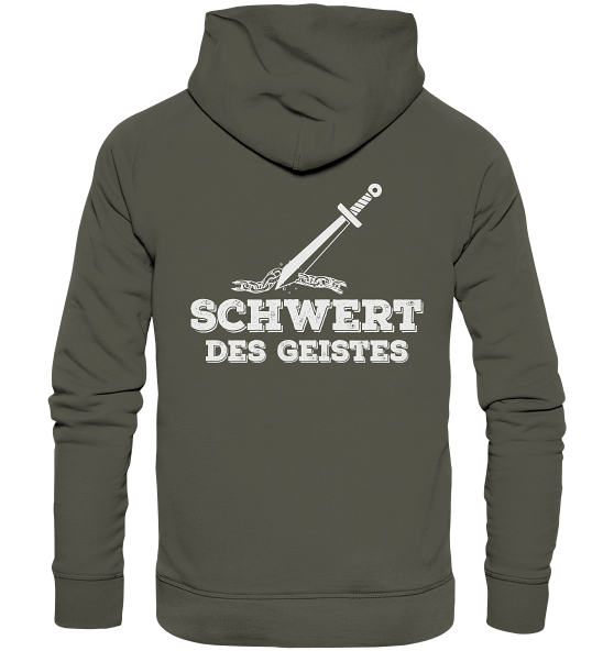 Eph 6,17 - Schwert des Geistes 2 - Organic Hoodie