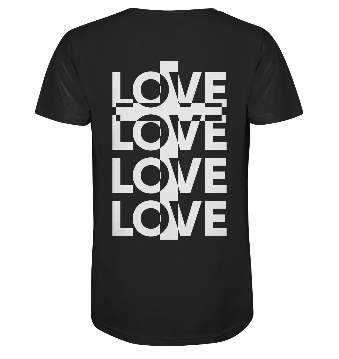 Joh 15,13 - LOVE - Kreuz - Organic Shirt