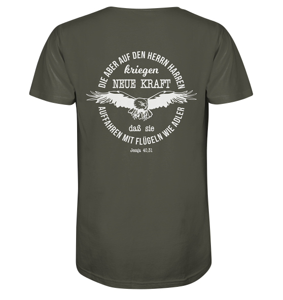 Jes 40,31 - Auffahren mit Flügeln wie Adler 2 - Organic Shirt