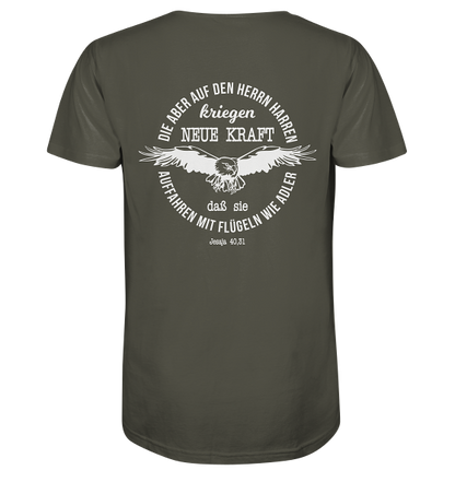 Jes 40,31 - Auffahren mit Flügeln wie Adler 2 - Organic Shirt