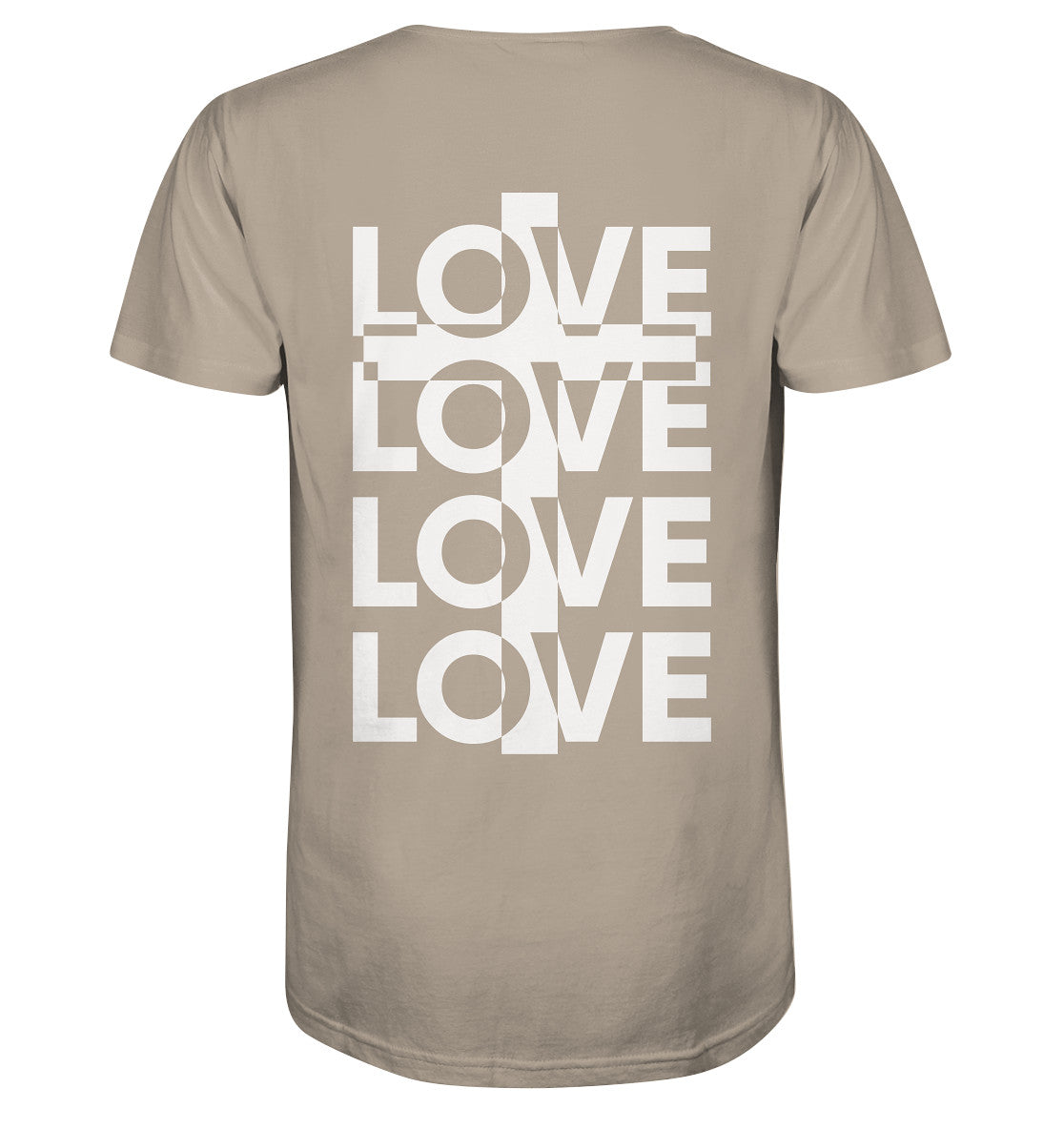 Joh 15,13 - LOVE - Kreuz - Organic Shirt