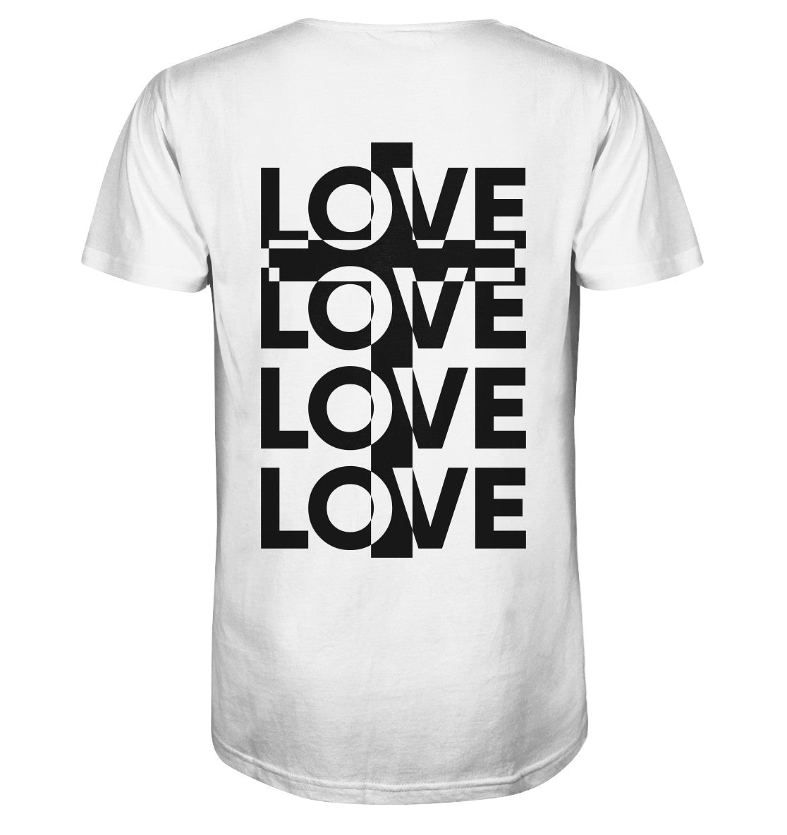 Joh 15,13 - LOVE - Kreuz - Organic Shirt