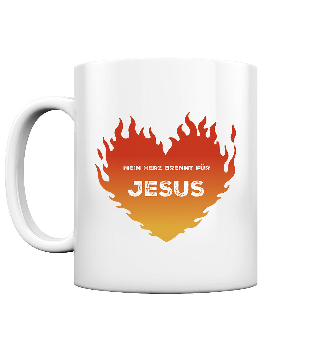 Lk 24,32 - Mein Herz brennt für JESUS - Tasse glossy