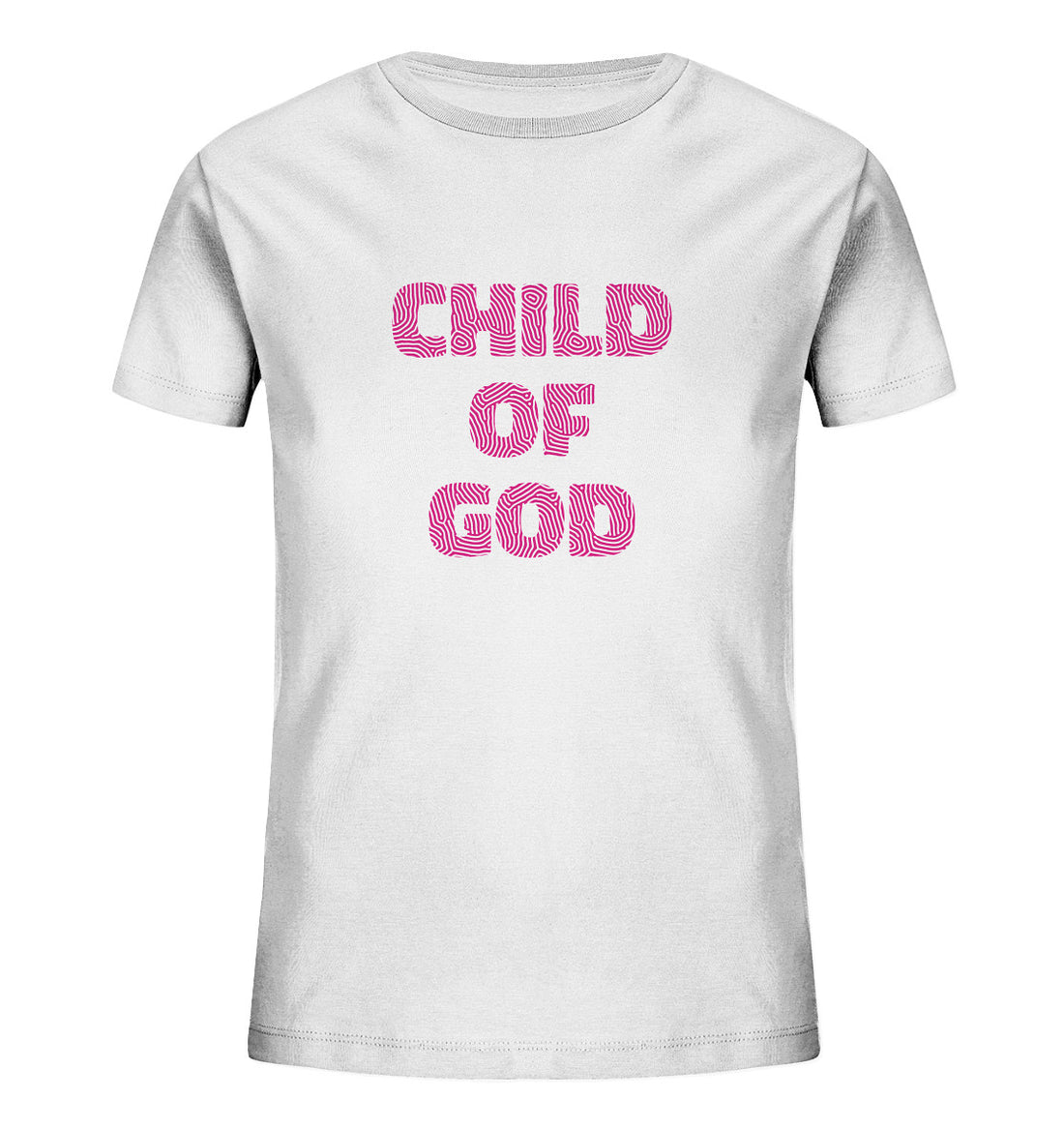 Joh 1,12 - Child of God - Fingerprint Pink - Kids Organic Shirt