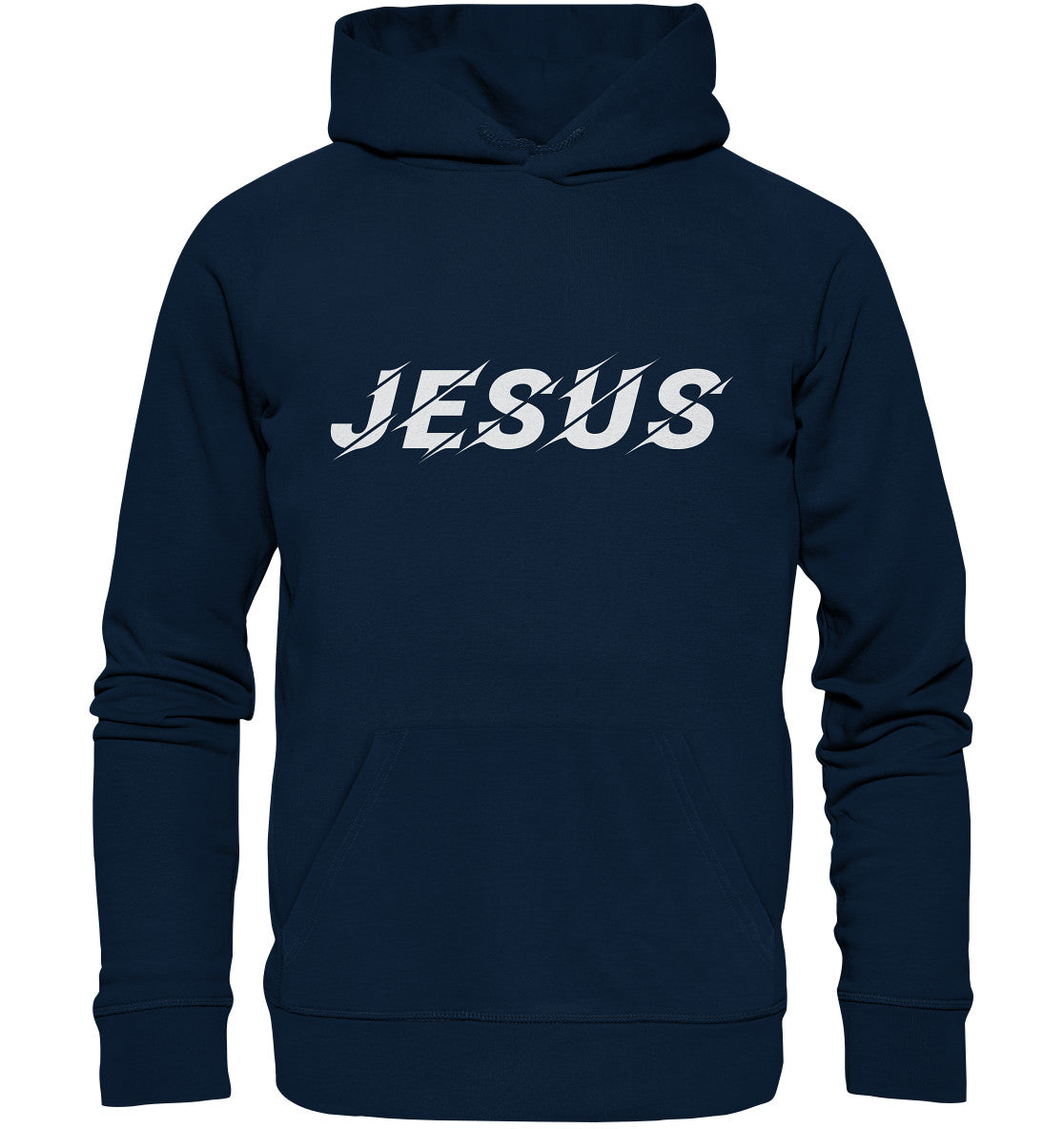 JESUS Weiß - Organic Hoodie