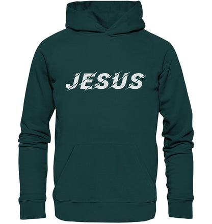 JESUS Weiß - Organic Hoodie