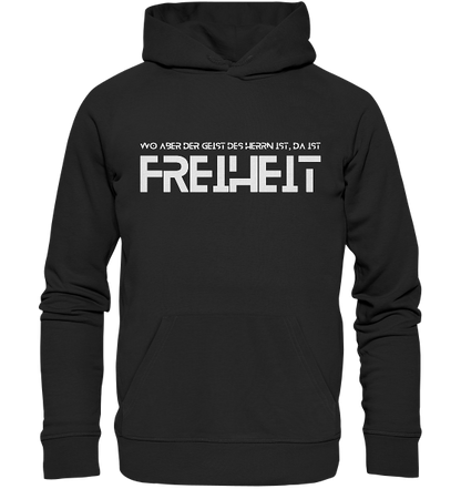 2.Kor 3,17 - Freiheit 2 - Organic Hoodie