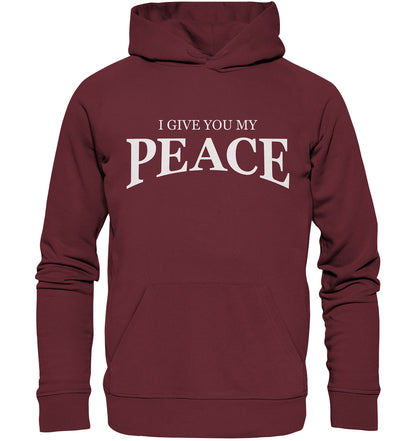 Joh 14,27 - PEACE - Organic Hoodie