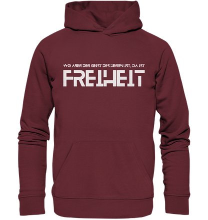 2.Kor 3,17 - Freiheit 2 - Organic Hoodie