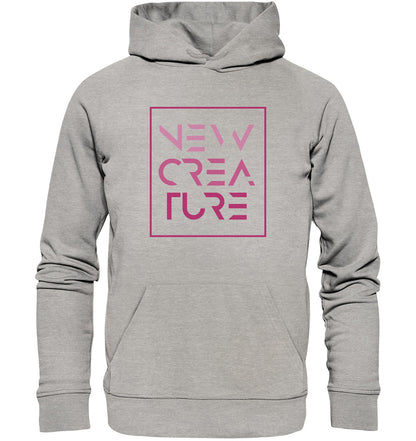 2.Kor 5,17 - New Creature Design Pink - Organic Hoodie