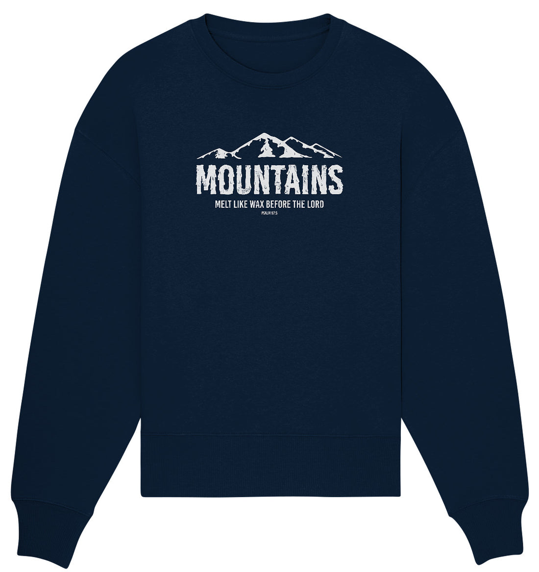 Ps 97,5 - MOUNTAINS - Organic Oversize Sweatshirt