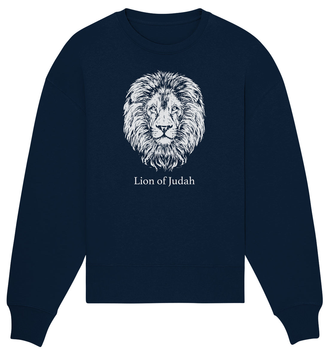Offb 5,5 - Lion of Judah - weiß - Organic Oversize Sweatshirt