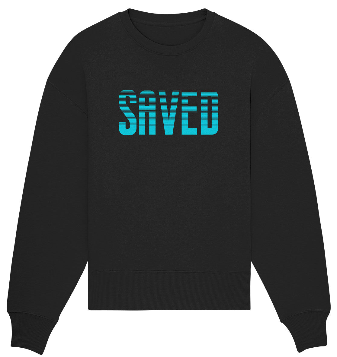 Eph 2,8 - SAVED Design türkis - Organic Oversize Sweatshirt