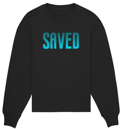 Eph 2,8 - SAVED Design türkis - Organic Oversize Sweatshirt