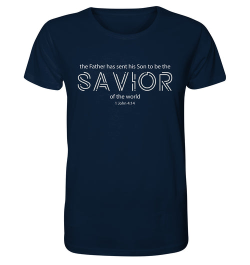 1.Joh 4,14 - SAVIOR - Organic Shirt