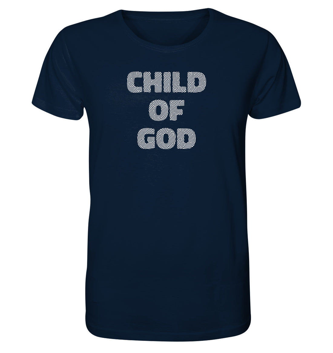 Child of God - Fingerprint weiß - Organic Shirt
