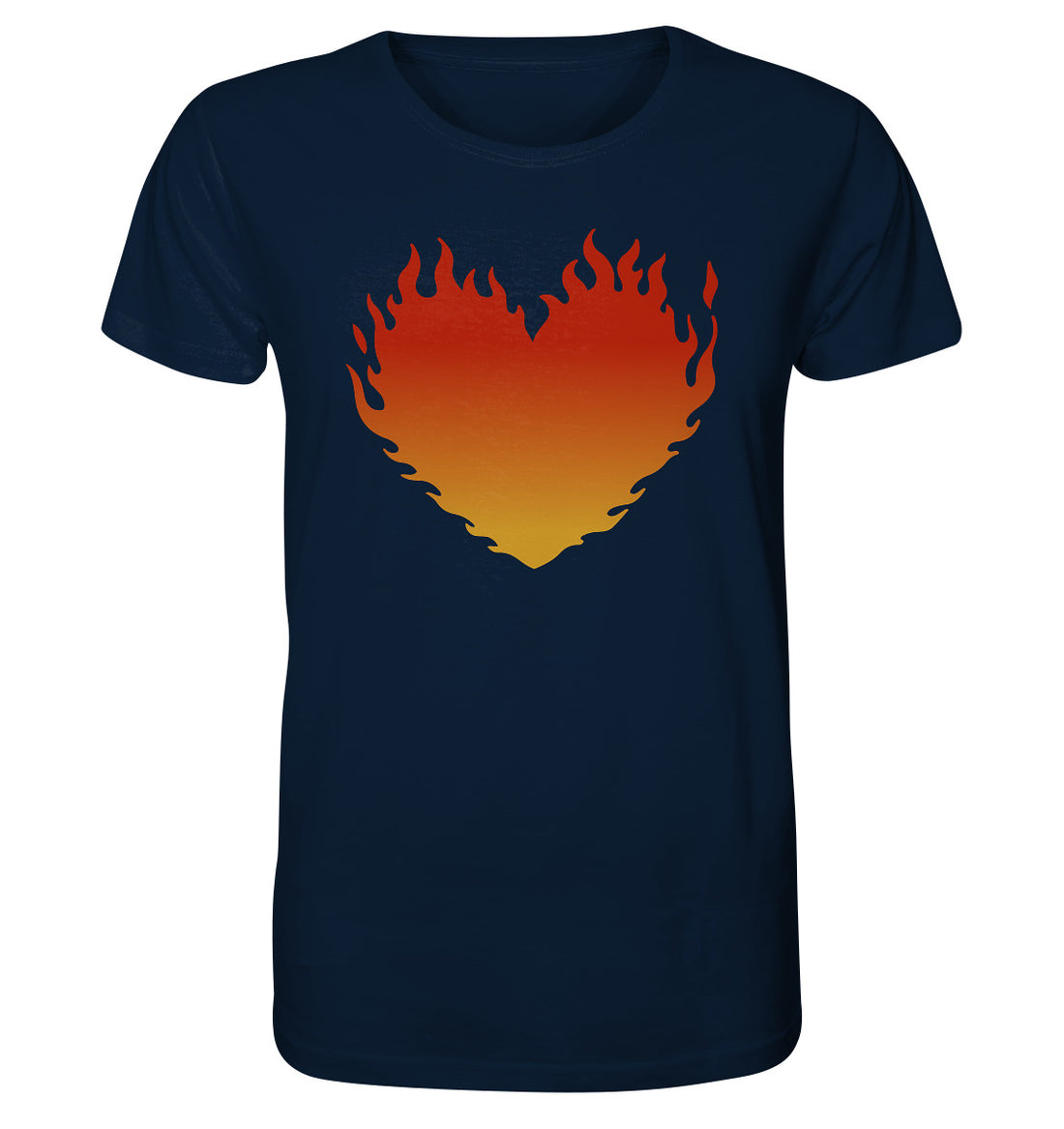 Lk 24,32 - Brennendes Herz - Organic Shirt