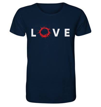 LOVE - Dornenkrone - Organic Shirt