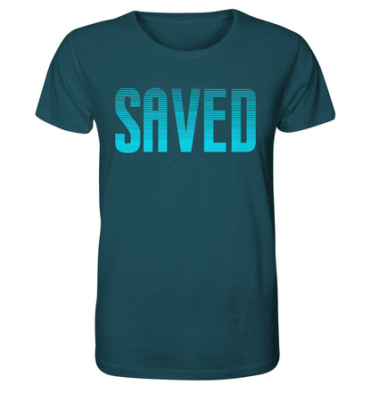 Eph 2,8 - SAVED Design türkis - Organic Shirt