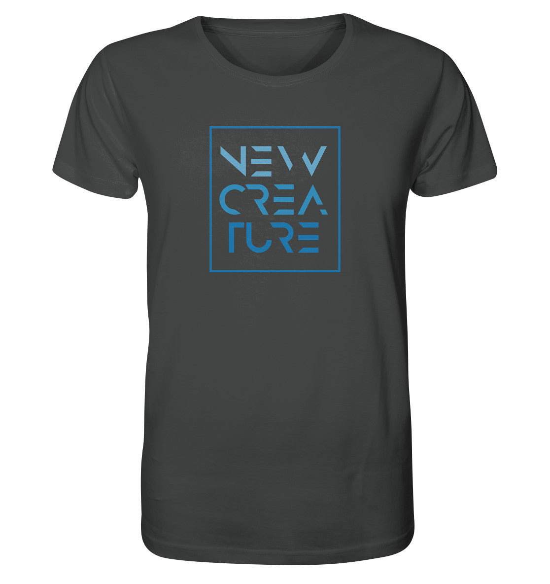 2.Kor 5,17 - New Creature Design Blau - Organic Shirt