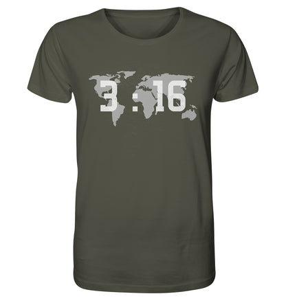 Joh 3,16 - World - Organic Shirt