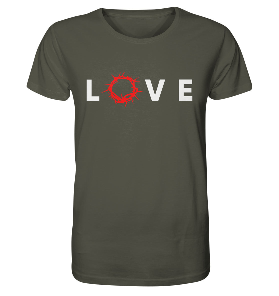 LOVE - Dornenkrone - Organic Shirt