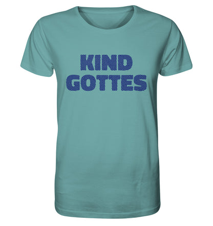 Joh 1,12 - Kind Gottes - Fingerabdruck Dunkelblau - Organic Shirt